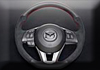 ձAUTOEXE MAZDA(µ,Դ,Դ) Mazda CX3 (DK,CX-3,SkyActiv,) D-Shaped Steering Wheel | Leather (Black Trim)˶߾()| MBM1370-03