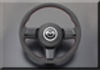 日本AUTOEXE MAZDA(萬事得,馬自達,一汽馬自達) Mazda MX-5 (Roadster,Miata,Euno,NC,NCEC)汽車動力升級改裝零件D-Shaped Leather Steering Wheel with red stitching D型平底真皮呔盤(方向盤)帶紅色縫線 MSY1370-03