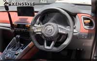 饻AutoExe MAZDA(UƱo,۹F) UƱo CX-9(CX9,TC,SkyActiv,йŤ) TʤOɯŧ˹sw˹ Kenstyle Dshape leather steering wheel BʫuyL(VL)