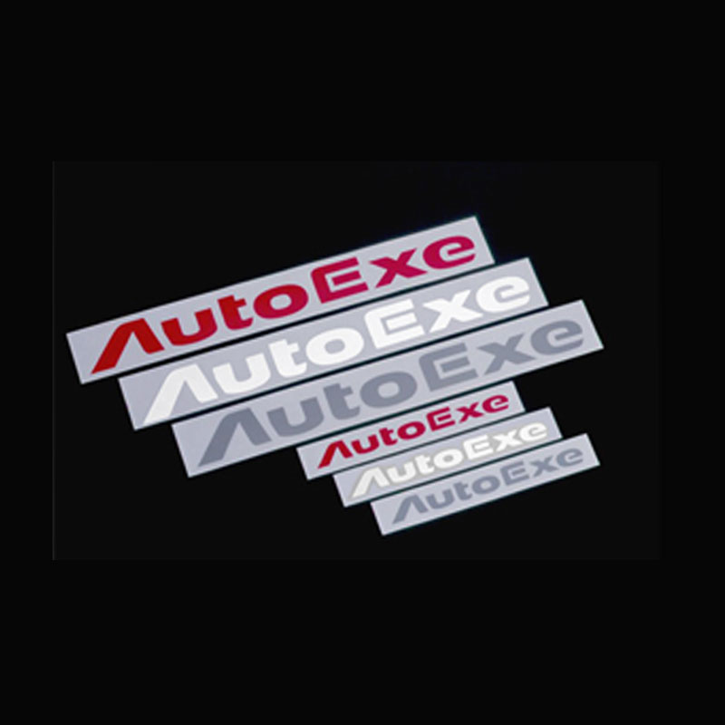 日本AUTOEXE MAZDA(萬事得,馬自達,長安馬自達) Mazda CX-9(CX9,TC) 汽車動力升級改裝零件 AutoExe Logo Sticker 標致貼紙 A11200-02 (銀色)