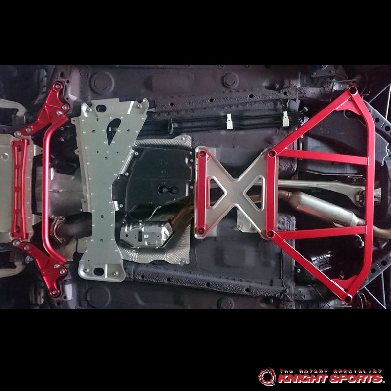 饻KNIGHTSPORTS (Mh) MAZDA(UƱo,۹F,@T۹F) Mazda MX-5 (Roadster,Miata,Euno,ND,ND5RC)TʤOɯŧ˹s TʤOɯŧ˹s Lower Under Member Brace Set [M KZD-64003