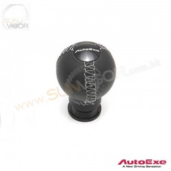 AutoExe Nappa Spherical Shift Knob with Silver stitching