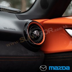 Miata 30th Anniversary Genuine Mazda Racing Orange x Black Air Conditioner Vents