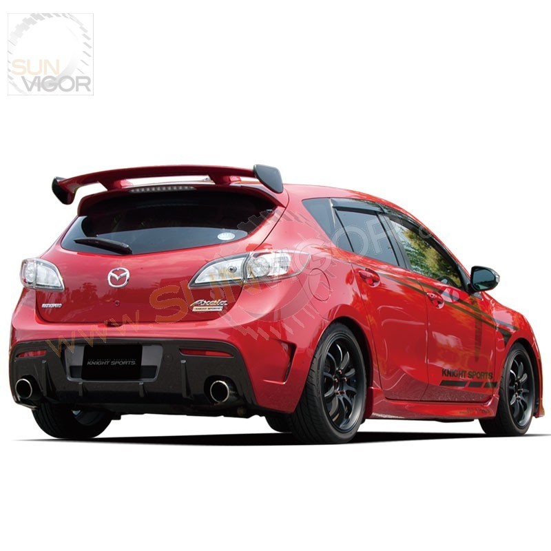 Sun Vigor Online | 08-13 Mazda3 [BL] 5-Door KnightSports Rear Bumper ...